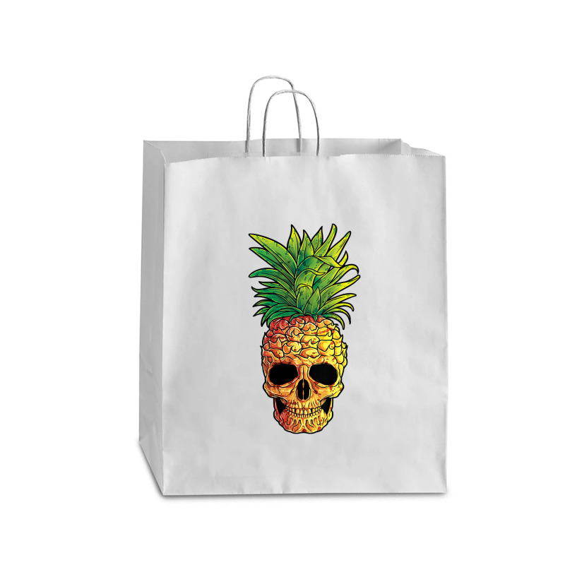 Pineapple Skull Funny Aloha Beaches Hawaiian Queen Paper Bag - 16 X 6 X 19 1/4 | Artistshot