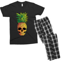 Pineapple Skull Funny Aloha Beaches Hawaiian Men's T-shirt Pajama Set | Artistshot