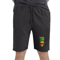 Pineapple Skull Funny Aloha Beaches Hawaiian Vintage Short | Artistshot