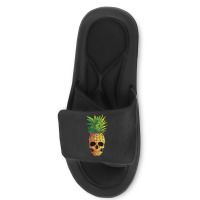 Pineapple Skull Funny Aloha Beaches Hawaiian Slide Sandal | Artistshot