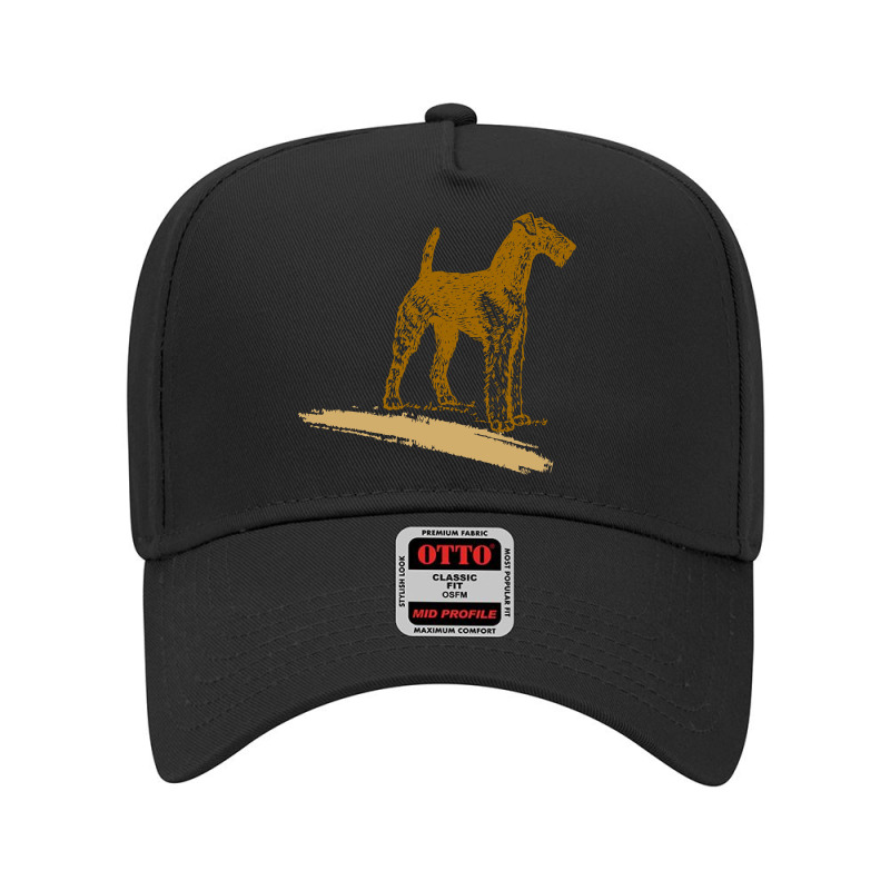 Airedale Terrier Adjustable Baseball Cap by HRC Design | Artistshot