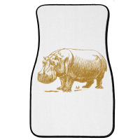 Vintage Hippopotamus Front Car Mat | Artistshot