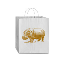 Vintage Hippopotamus Traveler Paper Bag -13 X 6 X 15 3/4 | Artistshot