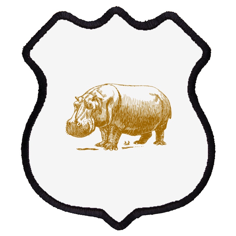 Vintage Hippopotamus Shield Patch | Artistshot