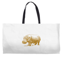 Vintage Hippopotamus Weekender Totes | Artistshot