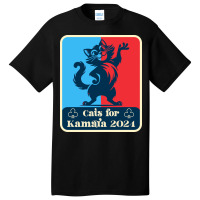 Cats For Kamala 2024 White Basic T-shirt | Artistshot