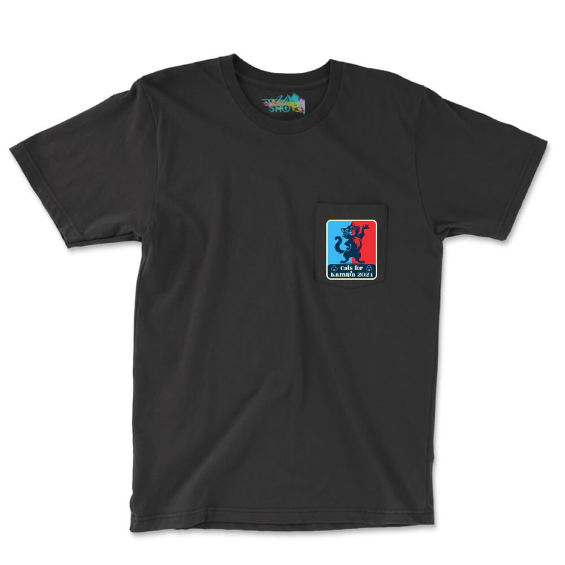 Cats For Kamala 2024 White Pocket T-shirt | Artistshot