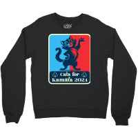 Cats For Kamala 2024 White Crewneck Sweatshirt | Artistshot