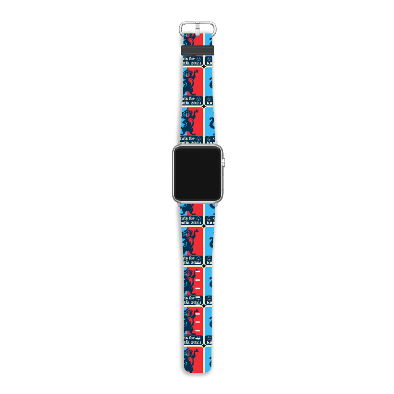 Cats For Kamala 2024 White Apple Watch Band | Artistshot