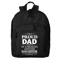 Proud Dad Basic Backpack | Artistshot