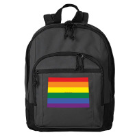 Colorado Rainbow Flag Basic Backpack | Artistshot