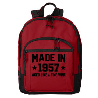 Made In 1957 Aged Like A Fine Wine Basic Backpack | Artistshot