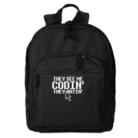 They See Me Codin' They Hatin' Basic Backpack | Artistshot