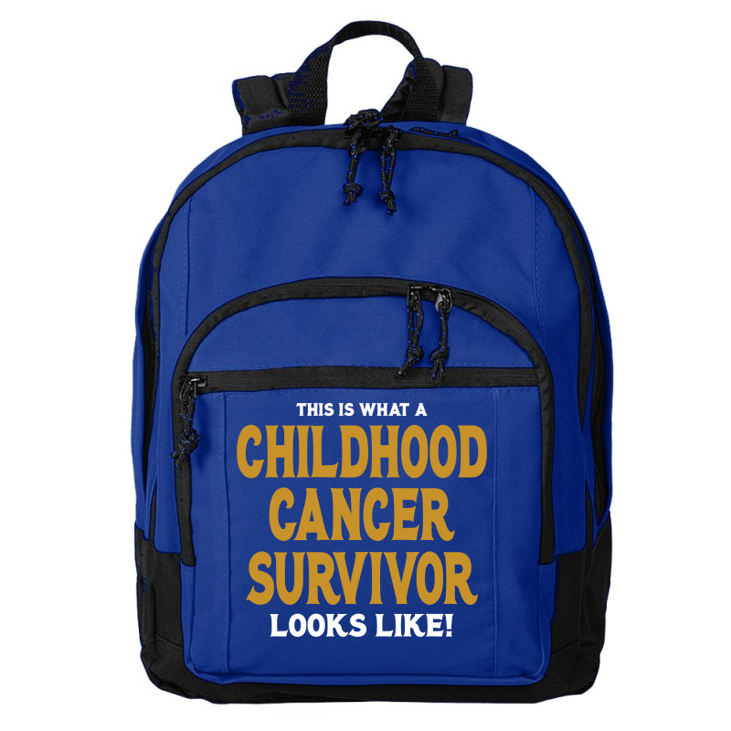 Never Underestimate The Strength Of A Childhood Cancer Warrior Basic Backpack | Artistshot