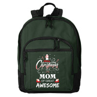 Merry Christmas To Mom Of Great Awesome Basic Backpack | Artistshot