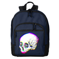 Skull Glitch Basic Backpack | Artistshot