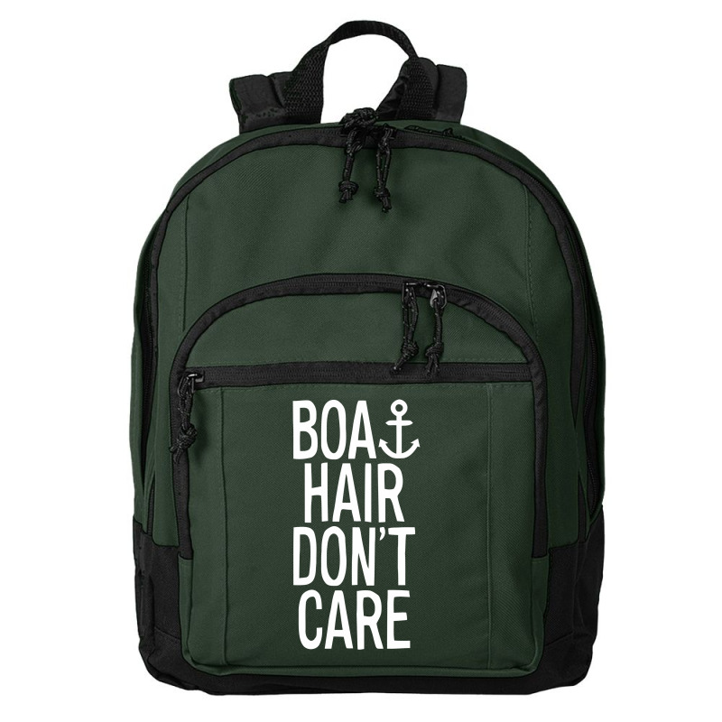 Boat Hair Don't Care Funny Basic Backpack | Artistshot