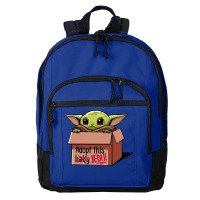 Adopt A Baby Mandalorian Baby Yoda Basic Backpack | Artistshot