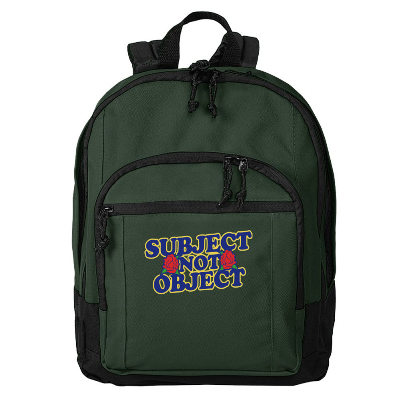 Subject Not Object Basic Backpack | Artistshot