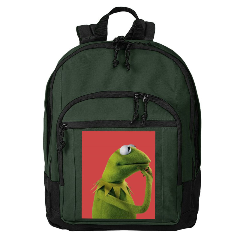 Pondering Kermit Basic Backpack | Artistshot