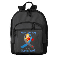 Diabetes My Son Is My Superhero Basic Backpack | Artistshot