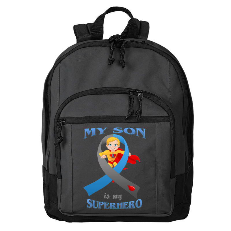 Diabetes My Son Is My Superhero Basic Backpack by hoainv | Artistshot