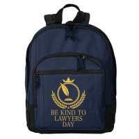 Be Kind To Lawyers Day Basic Backpack | Artistshot