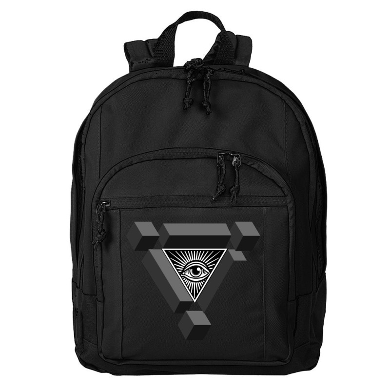 3d Freemasonry Illuminati Eye Of Providence Basic Backpack | Artistshot