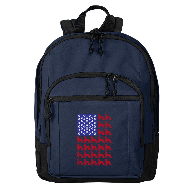 Afghan Hound American Flag Patriotic 4th Of July Basic Backpack | Artistshot