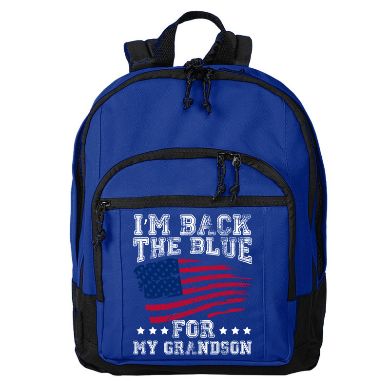 I'm Back The Blue For My Grandson Basic Backpack | Artistshot