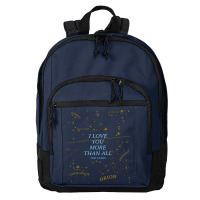 I Love You More Than All The Stars Basic Backpack | Artistshot