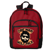 One Man Wolf Pack Basic Backpack | Artistshot