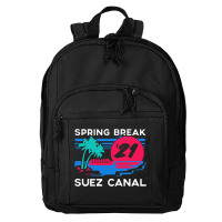 Spring Break   Suez Canal Basic Backpack | Artistshot