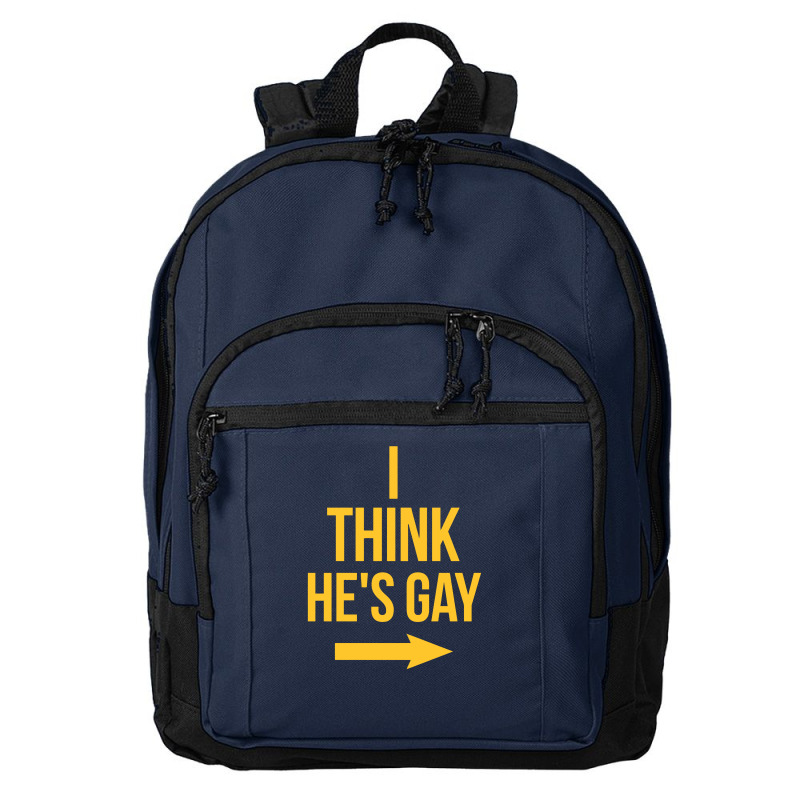 I Think He Is Gay Basic Backpack | Artistshot