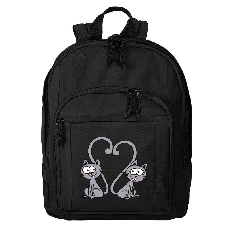 Valentine's Day Cat Basic Backpack | Artistshot