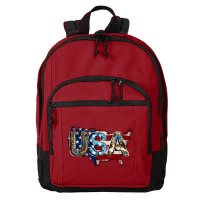 Usa American Flag Background Basic Backpack | Artistshot