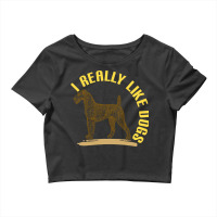 Vintage Irish Terrier Dog Crop Top | Artistshot