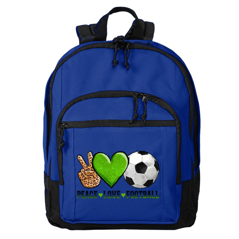 Peace Love Soccer Basic Backpack | Artistshot