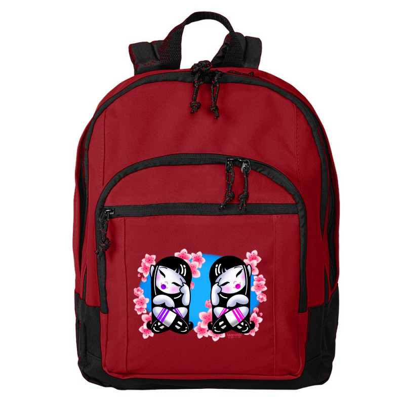 Cherry Blossom Twins Basic Backpack | Artistshot