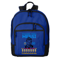 Ballon D'or 2021 Thank You Messi 30 Number 7x Golden Shoe Basic Backpack | Artistshot