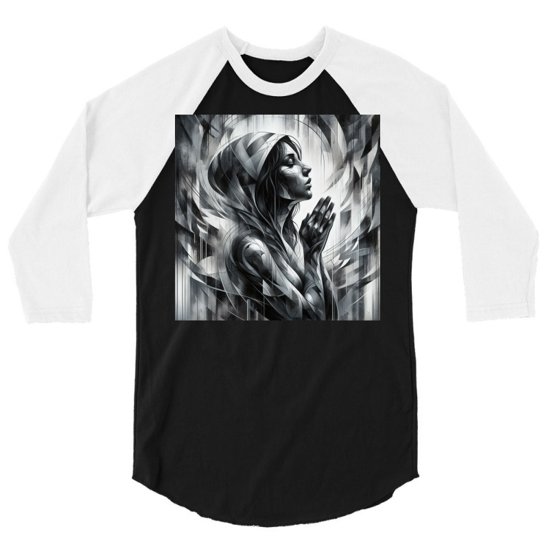 Pray 3/4 Sleeve Shirt by Abgan | Artistshot