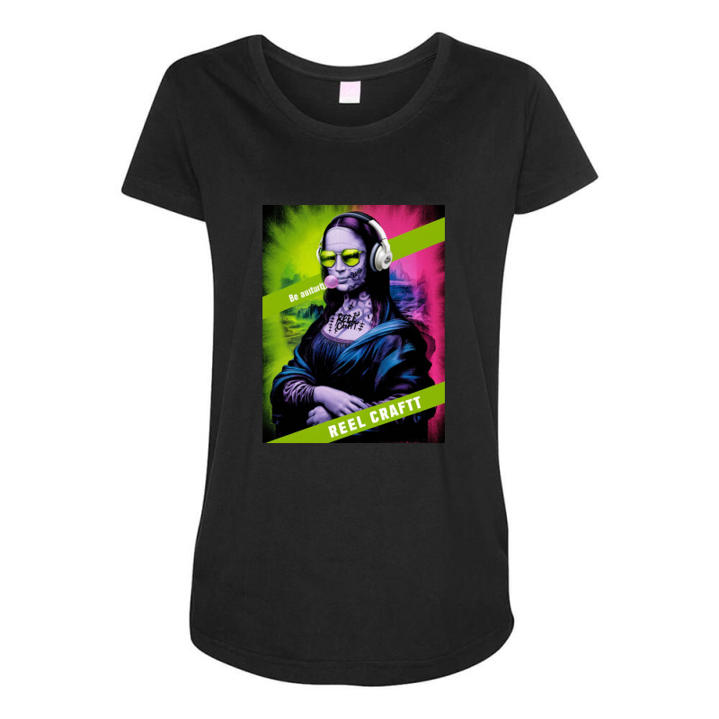 The Iconic Mona Lisa Maternity Scoop Neck T-shirt by Kenneth | Artistshot