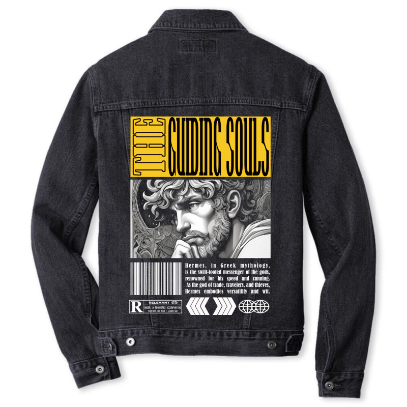 Streetwear Dark Art Style The Guiding Souls Men Denim Jacket by DTFDOT | Artistshot