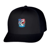 A Cartoon Shark Trucker Cap | Artistshot