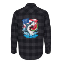 A Cartoon Shark Flannel Shirt | Artistshot