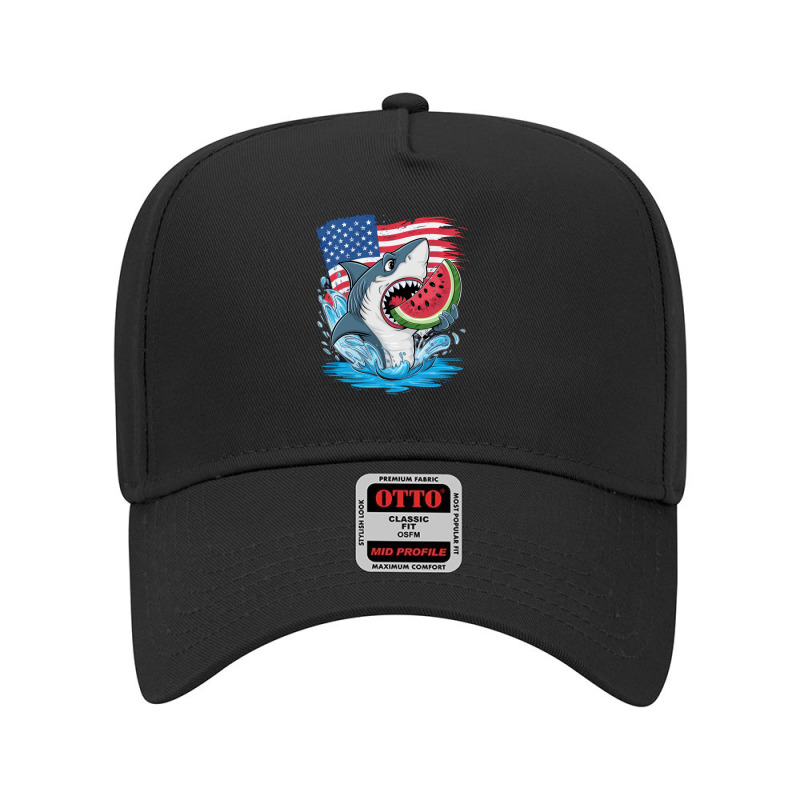 A Cartoon Shark Adjustable Baseball Cap | Artistshot