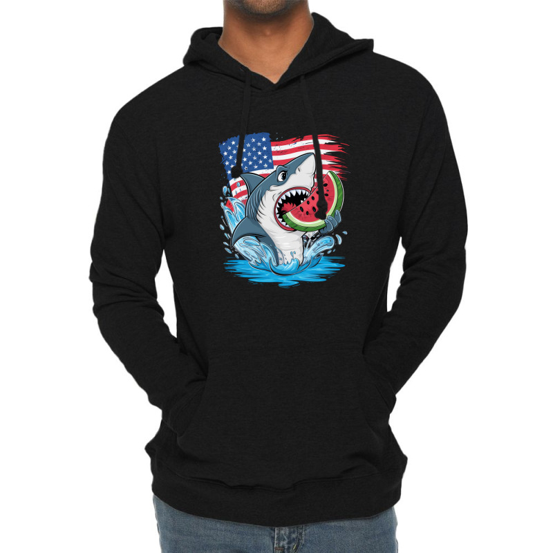 A Cartoon Shark Lightweight Hoodie | Artistshot