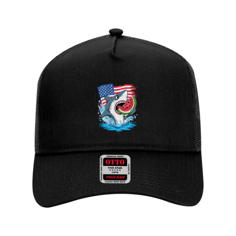 A Cartoon Shark Mesh Back Trucker Hat | Artistshot