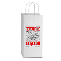 Titanic Echelon Double Wine Paper Bag - 6 1/2 X 3 1/2 X 12 3/8 | Artistshot