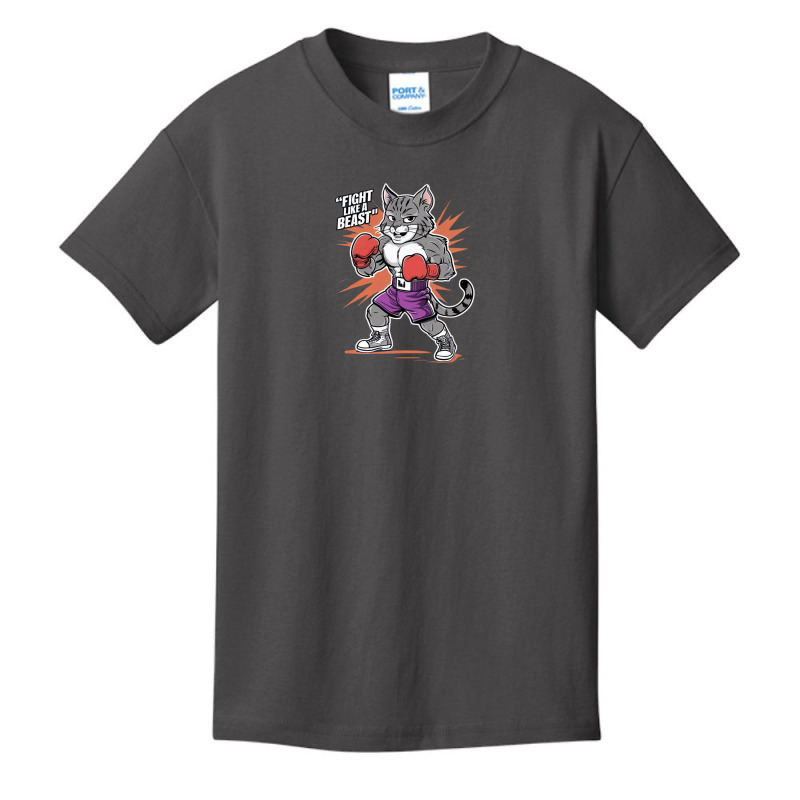 Boxing Bobcat Basic Youth T-shirt by Kenneth | Artistshot